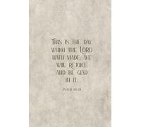 Christian Gifts | This Is the Day Psalm 118:24: Bible Journal for Men, Women, and Teens, Inspirational Biblical Notebook Scripture Diary, Vintage ... Pages for Writing Notes, Compact Handy Size