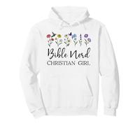 Christian Girls Nerd Bible Study Scripture Pastor God Jesus Felpa con Cappuccio