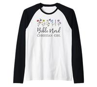 Christian Girls Nerd Bible Study Scripture Pastor God Jesus Maglia con Maniche Raglan