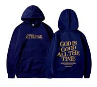 Christian God Is Good All The Time Felpe estetiche con cappuccio da donna Workou Gesù grafica con cappuccio Pullover Felpe con cappuccio Religioso 2025 Anime Casual Lettera Top a maniche lunghe
