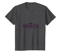 Christian Grace Vince Ogni Volta Che la Corona ispiratrice Maglietta, Bambini, Grigio Scuro, 4 Anni
