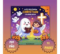 Christian Halloween Coloring Book: Faith-Based Bible Verse Coloring Pages for All Ages