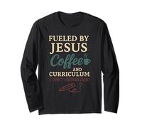 Christian Homeschool Mamma Esausto Caos Fede Umorismo Maglia a Manica