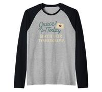 Christian Homeschool Mamma Esausto Caos Fede Umorismo Maglia con Maniche Raglan