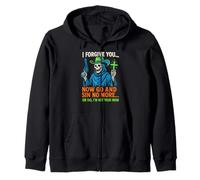 Christian Humor sin No More Or Do Fun Donna Religiosa Felpa con Cappuccio