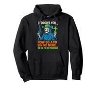 Christian Humor sin No More Or Do Fun Donna Religiosa Felpa con Cappuccio