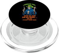 Christian Humor Sin No More Or Do Fun Donna Religiosa PopSockets PopGrip per MagSafe