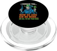 Christian Humor Sin No More Or Do Fun Donna Religiosa PopSockets PopGrip per MagSafe