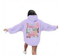 Christian I Will Praise Him In Every Season Felpe con cappuccio da donna Moda Gesù Gesù Gothic Pullover Abiti Fede Carino Casual Plain Manica Lunga Grafica Pullover con cappuccio Felpe con cappuccio
