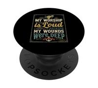 Christian Il mio culto è forte leader lode ancora PopSockets PopGrip Adesivo