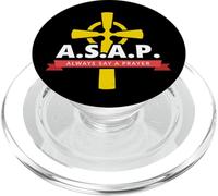 Christian Inspirational Art Pop Socket - Always Say A Prayer PopSockets PopGrip per MagSafe