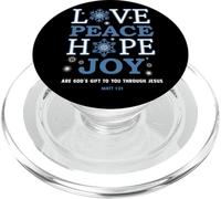Christian Inspirational Art Pop Socket - Love Peace Hope Joy PopSockets PopGrip per MagSafe