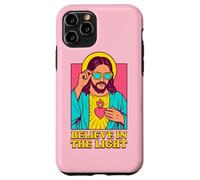 Christian Jesus Believe In The Light Anime Pop Art Rosa Custodia per iPhone 11 Pro