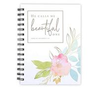 Christian Journal for Women He Calls Me Beautiful One Spiral Bound Gratitude Notebook per ragazze, 20,3 cm