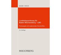 Christian Kirch Landesbauordnung für Baden-Württemberg - LBO: mit LB (Tascabile)