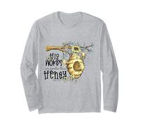 Christian Le Sue Parole Sono più Dolci del Miele Daisey & Behive Maglia a Manica