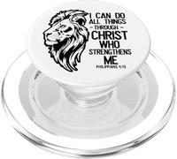 Christian Lion "Posso fare tutte le cose attraverso Cristo" Bibbia PopSockets PopGrip per MagSafe