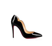 Christian Louboutin Black Patent Leather Hot Chick Pumps 100 - EU37.5/US7 / Black