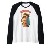 Christian Manga Gesù AMA la Protezione dei Bambini Benedizione Anime Maglia con Maniche Raglan