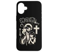 Christian Manga Gesù Guidato dalla Grazia di Dio Buon Pastore Custodia per iPhone 16 Plus