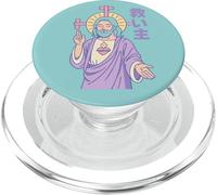 Christian Manga Salvatore Gesù Sacro Cuore Anime Pastello Art PopSockets PopGrip per MagSafe