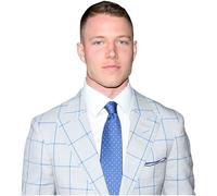 Christian McCaffrey (Grey Suit) Ritaglio di buddy a metà corpo