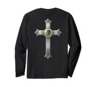 Christian Mexico Coat of Arms with Cross Maglia a Manica