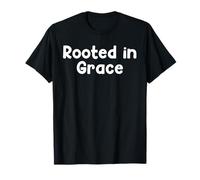 Christian Mom Faith Phrase Grace Strength Inspired Design Maglietta