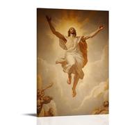 Christian Mural- Ascensione di Cristo - Rising in Heavenly Glory - Elegante poster decorativo da parete, 50 x 75 cm