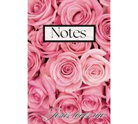 Christian Notebook Journal for Women, Pink Roses with Scripture, Romans 5:8, 130 lined pages, 6x9 Paperback for Writing and Taking Notes