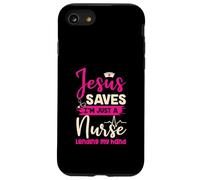 Christian Nurse Gesù salva sono solo un'infermiera che presta la mia mano Custodia per iPhone SE (2020) / 7/8