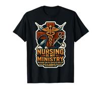 Christian Nurse Nursing Is My Ministry Bibbia Verse Citazione Maglietta