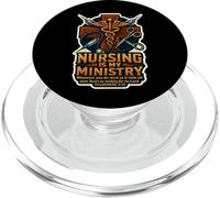 Christian Nurse Nursing Is My Ministry Bibbia Verse Citazione PopSockets PopGrip per MagSafe