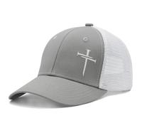 Christian Pastor Trucker Cap Regalo per uomo e donna, cappello da baseball ricamato con croce di Gesù, Taglia unica