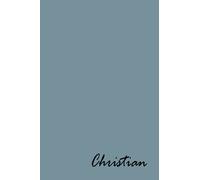 CHRISTIAN - Personalized Name Journals - Popular Pre-Printed Name On Journal Diary Cover, Blank Notebook Journal Book: 120 Lined Pages 6x9 Size, Cream ... Journal For Writing, And A Special Keepsake