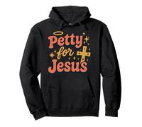 Christian Petty Pregato Fede Umorismo Sass Dio mi conosce Felpa con Cappuccio