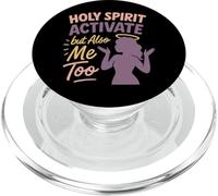Christian Petty Pregato Fede Umorismo Sass Dio mi conosce PopSockets PopGrip per MagSafe