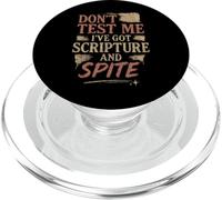 Christian Petty Pregato Fede Umorismo Sass Dio mi conosce PopSockets PopGrip per MagSafe