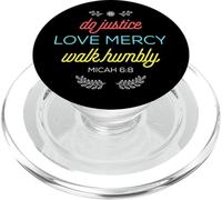 Christian Pop Socket - Do Justice, Love Mercy, Walk Humbly PopSockets PopGrip per MagSafe