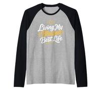 Christian Positive Inspiration Living My Blessed Best Life Maglia con Maniche Raglan