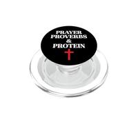 Christian Prayer Proverbs Protein Shakes Jesus Weights Faith PopSockets PopGrip per MagSafe