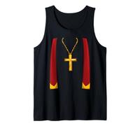 Christian Priest Halloween Cross Costume for Men Boys Kids Canotta