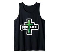 Christian PRO Life Cross Attivista Credente Gesù Cristo Dio Canotta
