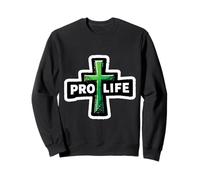 Christian PRO Life Cross Attivista Credente Gesù Cristo Dio Felpa