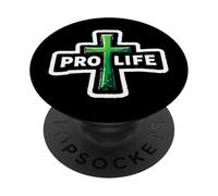 Christian Pro Life Cross Attivista Credente Gesù Cristo Dio PopSockets PopGrip Adesivo