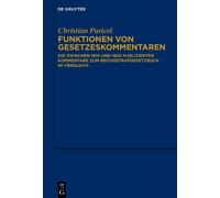 Christian Puricel Funktionen von Gesetzeskommentaren (Copertina rigida)