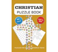 Christian Puzzle Book: Word Searches and Crossword Puzzles with Easy to Read Print about Christianism, Bible, Faith and more | 6x9 inches, 104 pages | ... for Vacations, Holidays and Free Times