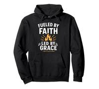 Christian Quotes Passion for Christ by Faith Jesus is God Felpa con Cappuccio