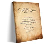 Christian Scripture Wall Art Called To Serve Isaiah 6 8 Bible Verse Print Inspirational for Bedroom Home Decor(Unframed,16x24inch(40x60cm))