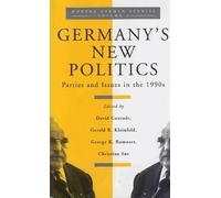 Christian Søe Germany's New Politics (Copertina rigida) Modern German Studies